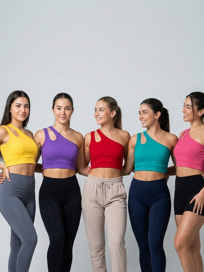 کراپ کبریتی پنبه زنانه فری سایز یک طرف اشکی